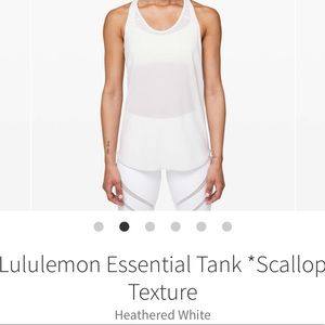 BNWT LuLuLemon Essential Tank - Size 4 White